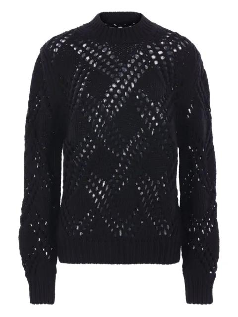 geometric-pattern knit sweater by JIL SANDER