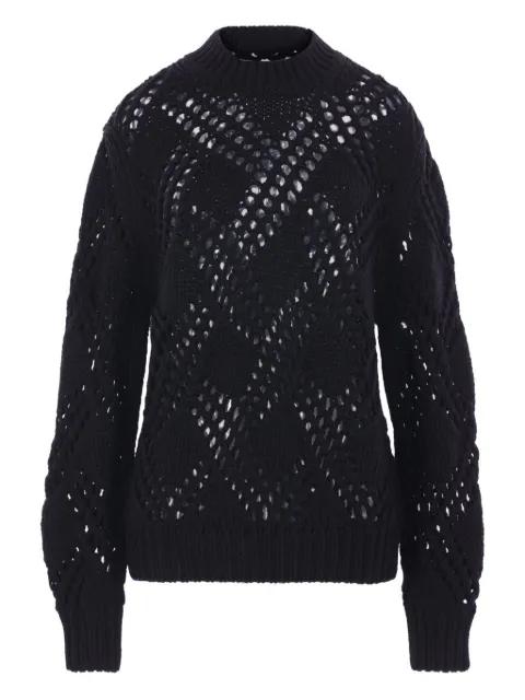 geometric-pattern sweater by JIL SANDER