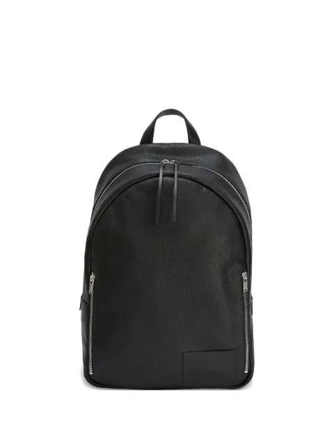 grained zipped urban backpack by JIL SANDER