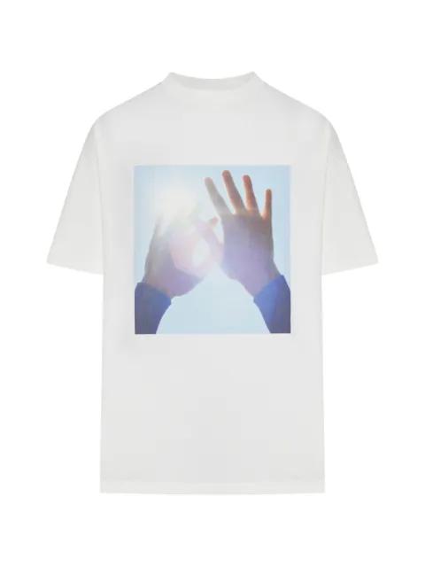 graphic-print cotton T-shirt by JIL SANDER