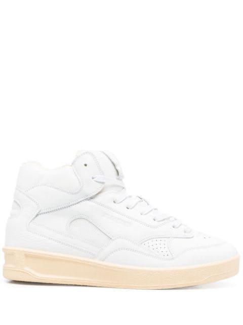 gum-sole high-top sneakers by JIL SANDER