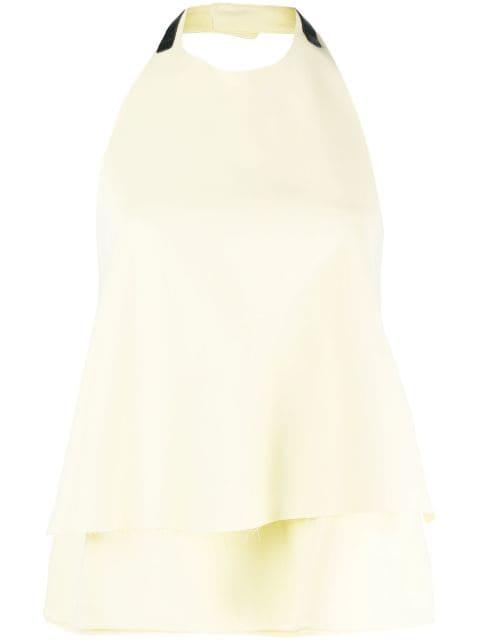 halterneck open-back top by JIL SANDER