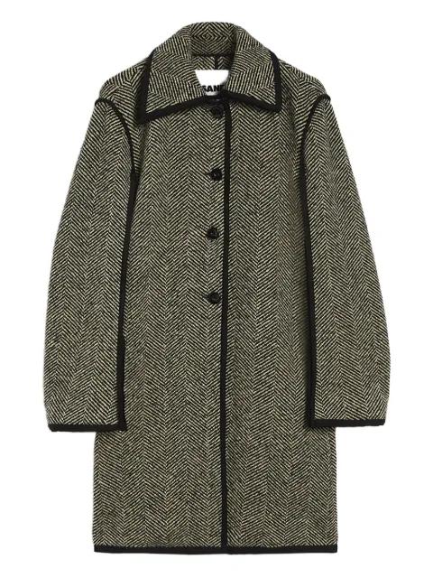 herringbone coat by JIL SANDER