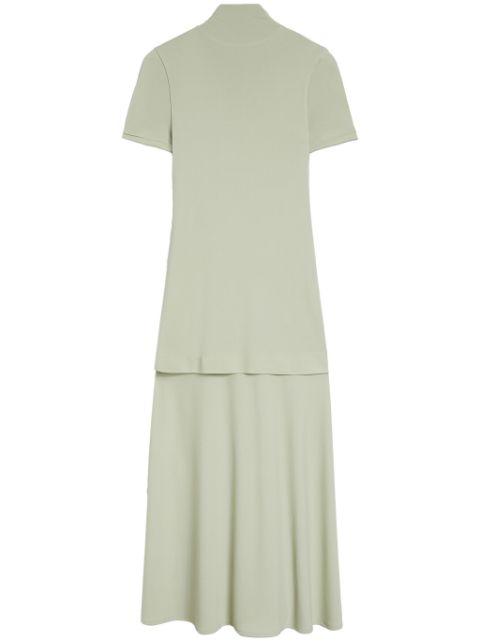 high-neck fluid midi dress by JIL SANDER