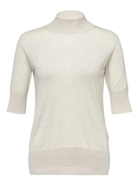 high-neck short-sleeves sweater by JIL SANDER