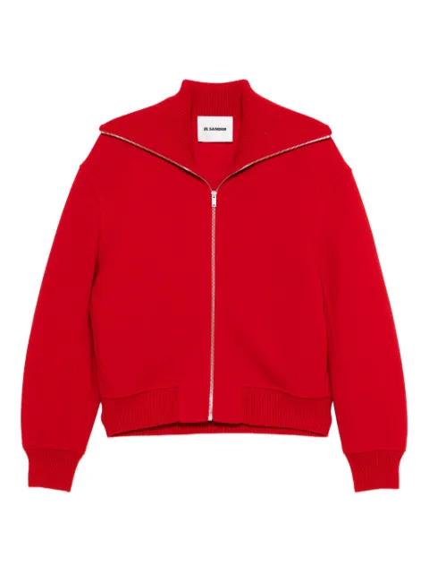 high-neck zip-up jacket by JIL SANDER