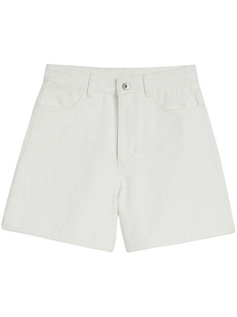 high-rise denim shorts by JIL SANDER