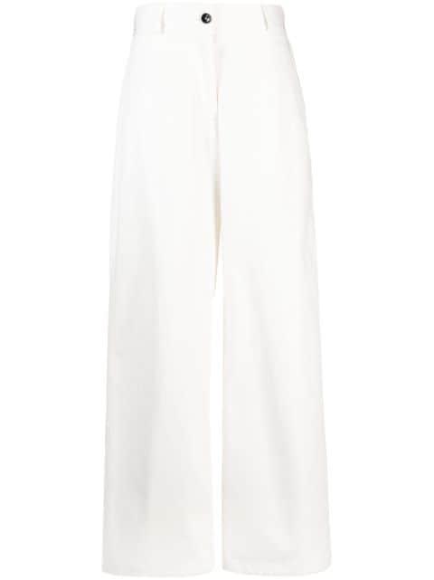 high-waist wide-leg trousers by JIL SANDER