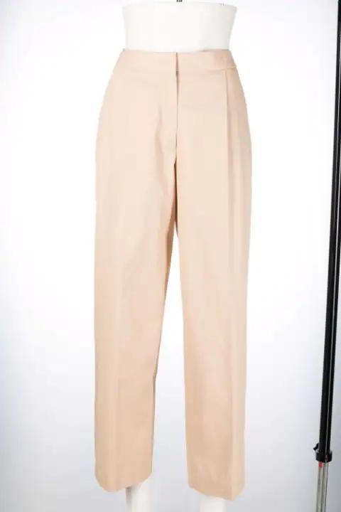 high-waisted cotton trousers by JIL SANDER