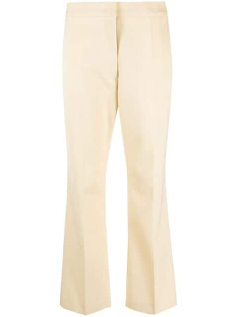high-waisted cropped trousers by JIL SANDER