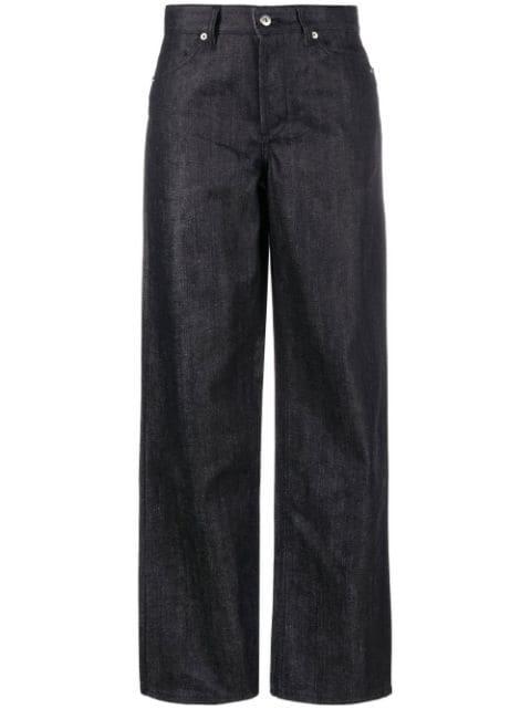 + high-waisted straight-leg jeans by JIL SANDER