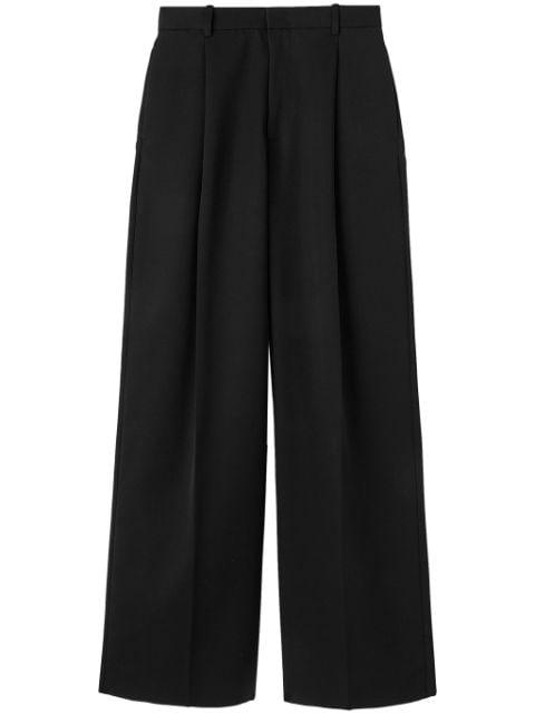 high-waisted tailored wool trousers by JIL SANDER