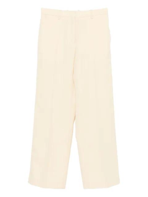 high-waisted wool trousers by JIL SANDER