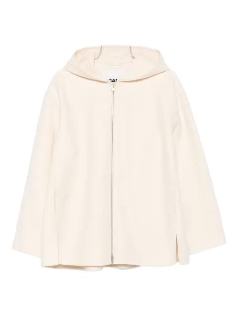 hoodied zip-front jacket by JIL SANDER