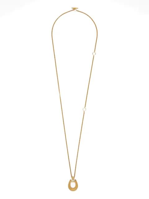 horseshoe-pendant necklace by JIL SANDER