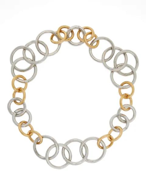 interlocking-ring necklace by JIL SANDER