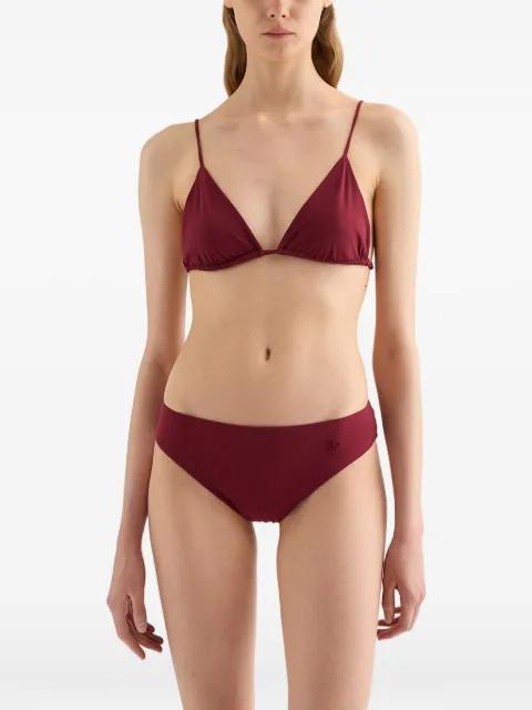 jersey embroidered monogram bikini bottom by JIL SANDER