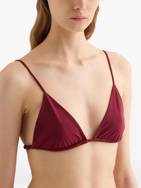 jersey triangle bikini top by JIL SANDER