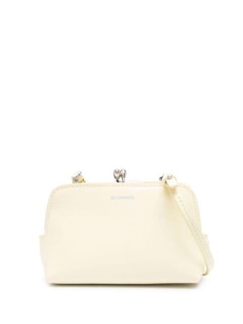 kisslock leather mini bag by JIL SANDER