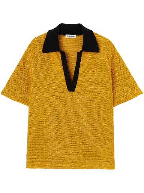knitted polo shirt by JIL SANDER