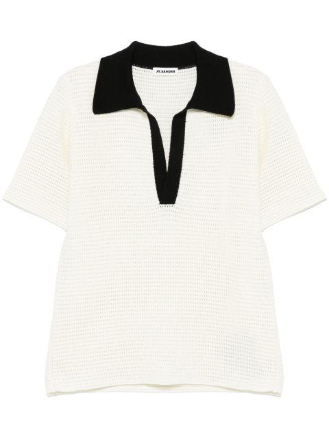 knitted polo shirt by JIL SANDER