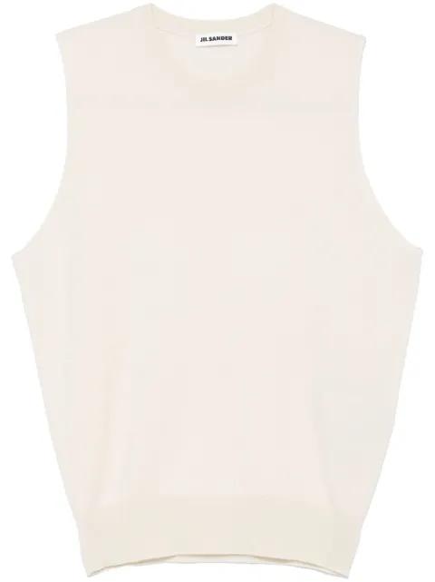 knitted tank top by JIL SANDER