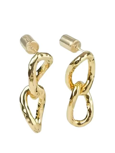 knot-design earrings by JIL SANDER