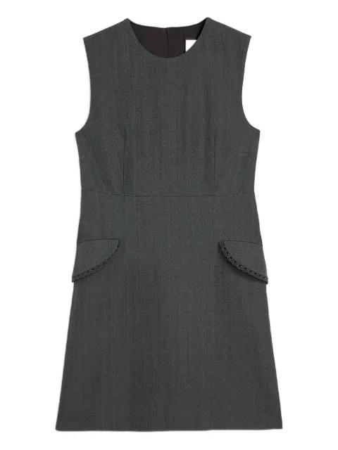 lace-trim pocket mini dress by JIL SANDER