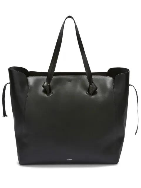 large knot-embellished tote bag by JIL SANDER
