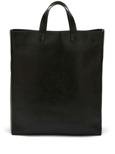 large leather tote bag by JIL SANDER