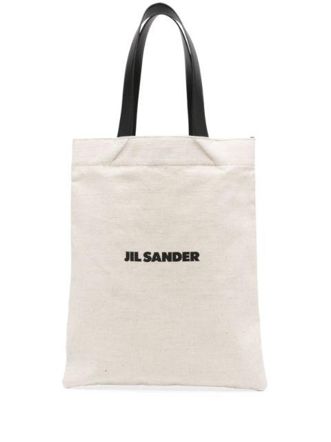 large logo print tote bag by JIL SANDER