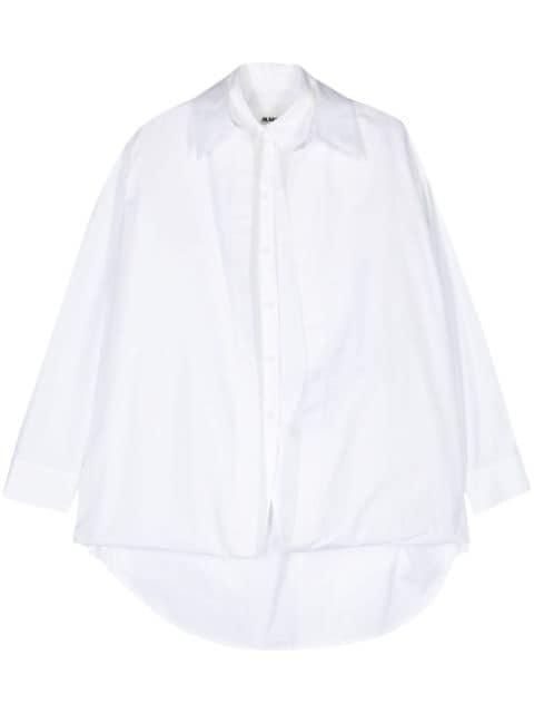 layered cotton shirt by JIL SANDER