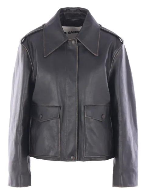 leather jacket by JIL SANDER