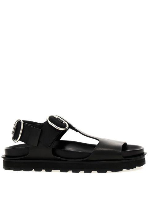 leather sandals by JIL SANDER