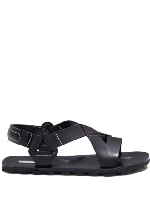 leather sandals by JIL SANDER