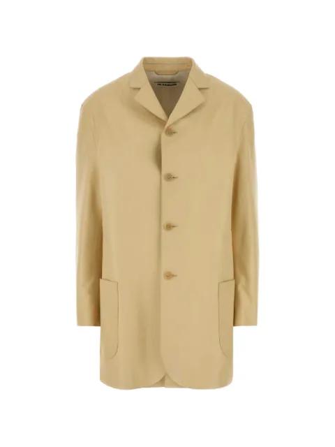 leather single-breasted blazer by JIL SANDER