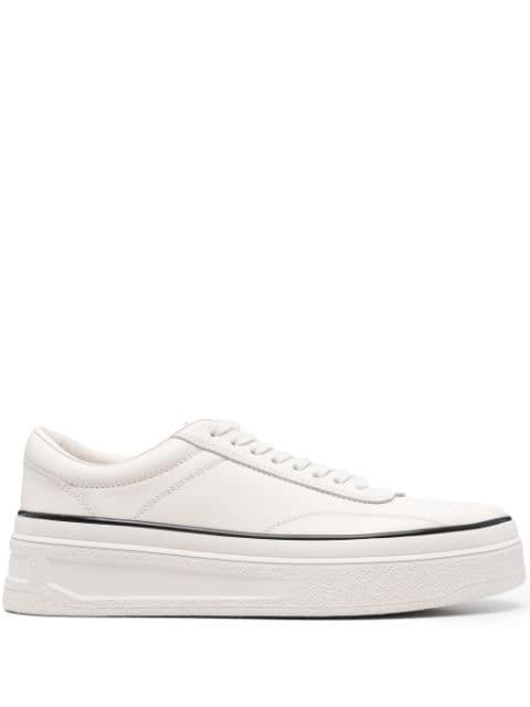 leather sneakers by JIL SANDER