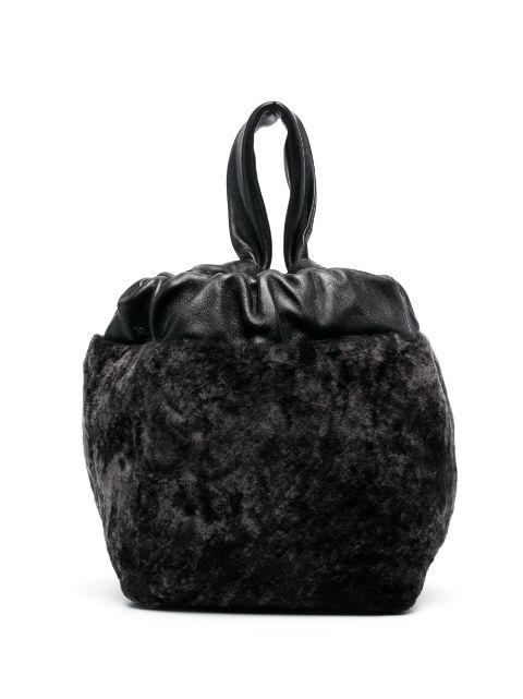 leather tote bag by JIL SANDER