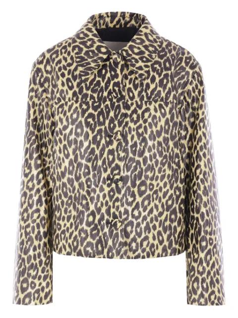 leopard-print jacket by JIL SANDER