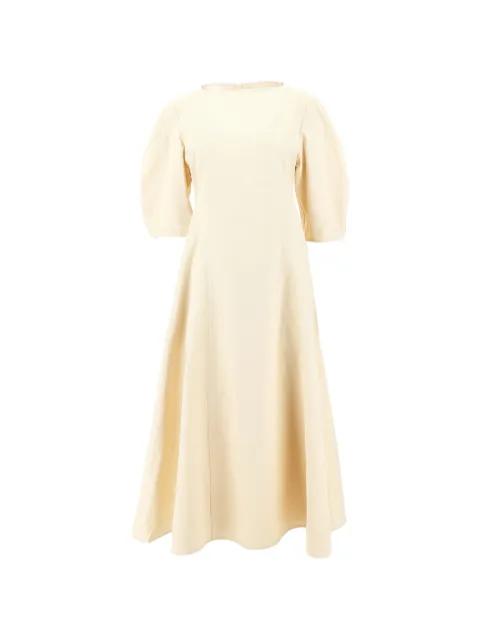 linen midi dress by JIL SANDER