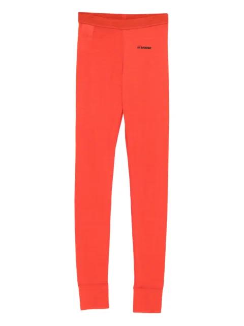 logo-detail elastic-waist trousers by JIL SANDER