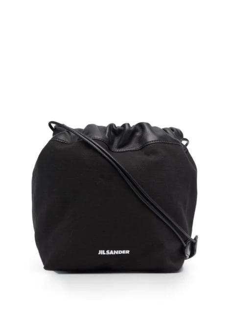 logo drawstring shoulder bag by JIL SANDER
