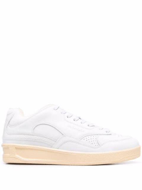 logo-embossed low-top sneakers by JIL SANDER