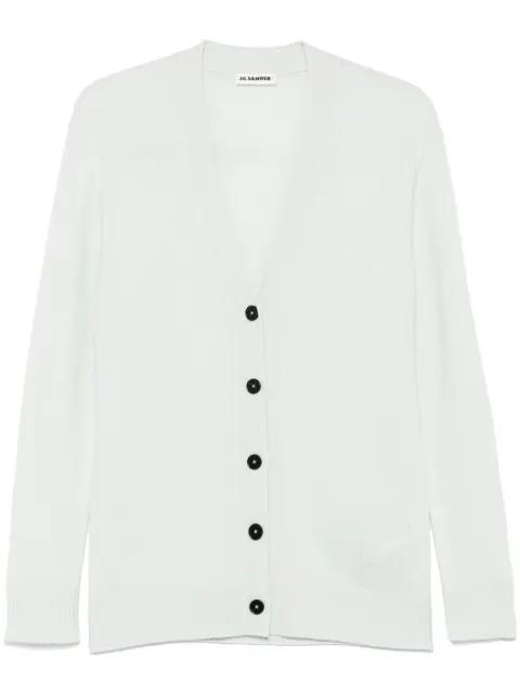 logo-embroidered cardigan by JIL SANDER