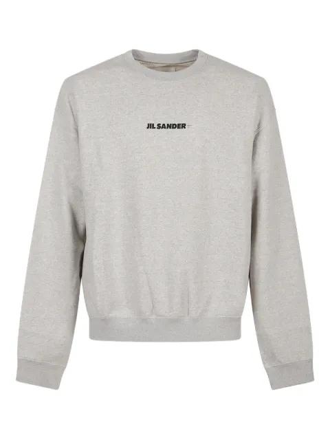 logo-embroidered crew-neck sweatshirt by JIL SANDER
