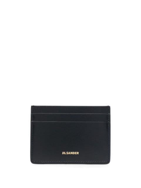 logo-lettering leather cardholder by JIL SANDER