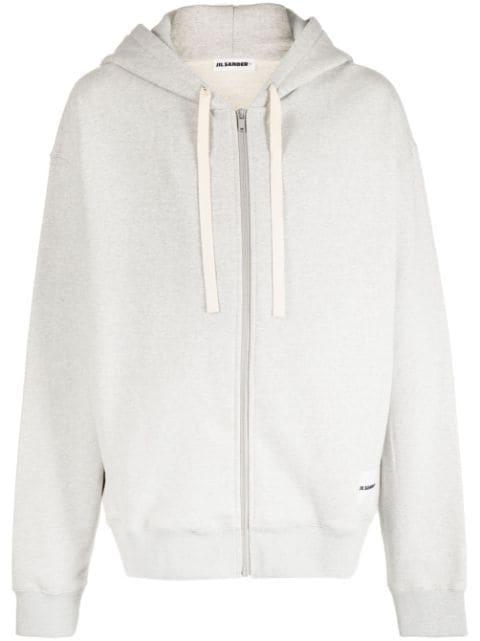logo-patch cotton cardigan by JIL SANDER