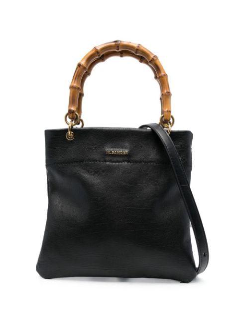 logo-plaque leather tote bag by JIL SANDER