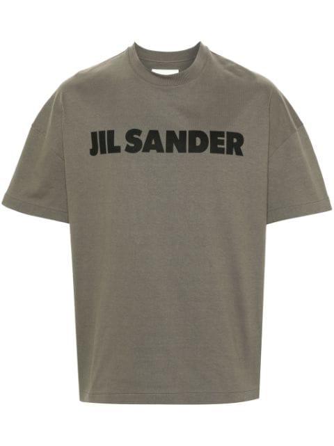 logo-print cotton T-shirt by JIL SANDER