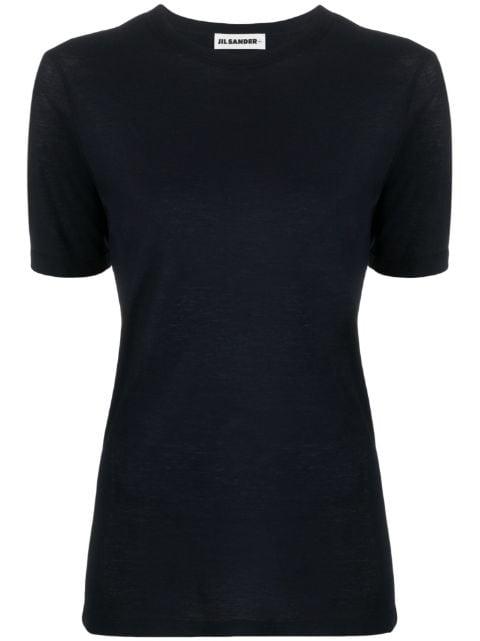 logo-print cotton T-shirt by JIL SANDER